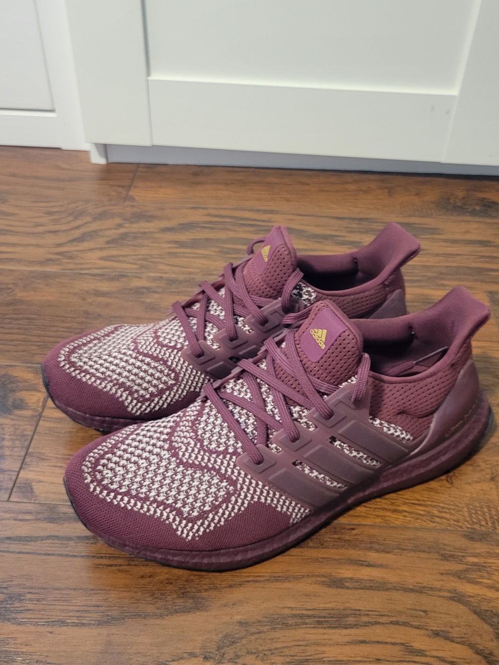 Adidas Women's Maroon Knit Running Shoes